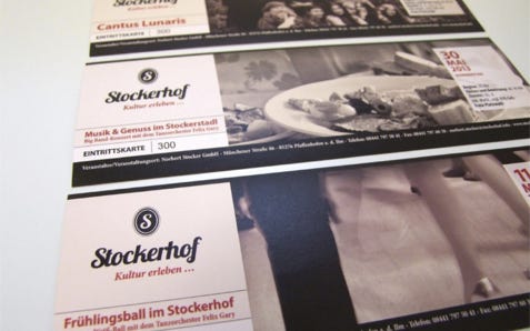 Stockerhof, Eintrittskarten