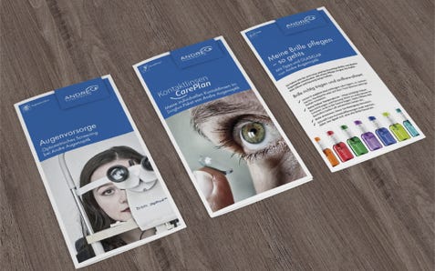 ANDRE Augenoptik, Produktflyer