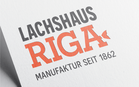 Logodesign für Lachshaus Riga in Pfaffenhofen a. d. Ilm