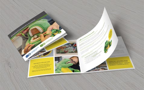 Zahnarztpraxis, Patientenflyer Kinderzahnheilkunde