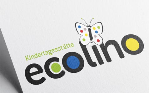 Logodesign für die Kindertagesstätte ecolino in Pfaffenhofen a. d. Ilm